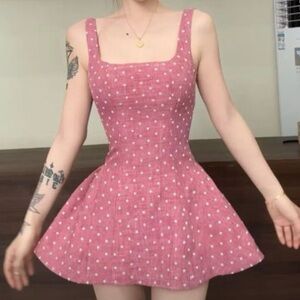 Pink Polka Dot Dress
